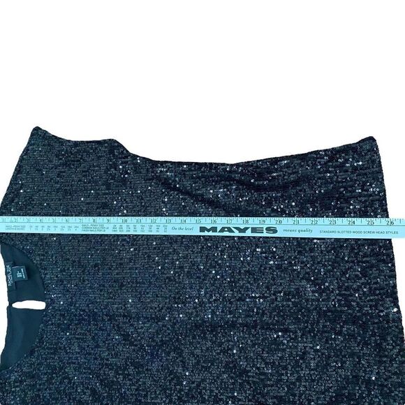 Rachel zoe top sequin black blouse size medium - Picture 10 of 10